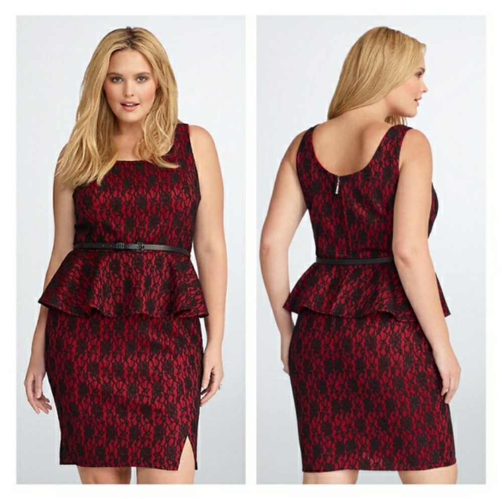 Torrid x Rebel Wilson Collaboration Red Lace Dress